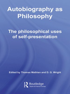 cover image of Autobiography as Philosophy